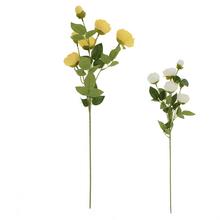 Umelé kvety pivónie v zelenej farbe, mix dvoch farieb, 63 cm.