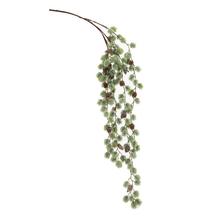 Zelený cédrový konár s šiškami, 120 cm.