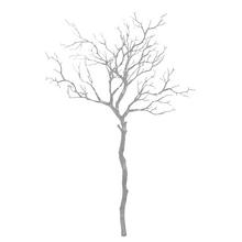 Strieborný konár s vetvami, 90 cm.