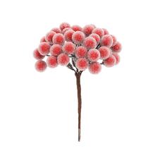 Umelý zápich guličky červené mrazené 14 cm.