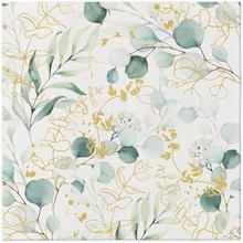 Servítky AAND007400 s motívom zlatého eukalyptu, 40x40cm, 12 ks.