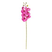 Umelá orchidea v cyklaménovej farbe s dĺžkou 73 cm.
