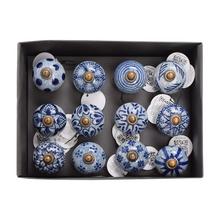 Úchytka na dvere modro-biela