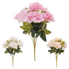 Umelá kytica pivónie s heléborom, mix farieb.