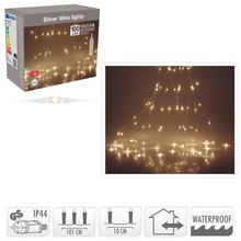 LED svetielka AX8702510 s teplou bielou farbou, 100 LED diód, vrátane adaptéra.