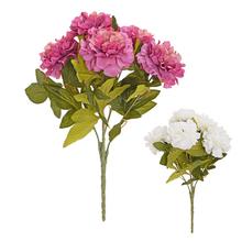 Umelé kvety pivónie v mixe farieb.