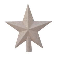 Biela glitrová hviezda z polystyrénu.