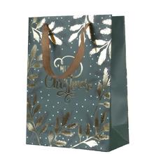 Vianočná papierová taška s dekoratívnym vzorom