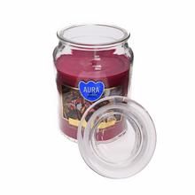 Voňavá sviečka v skle s vrchnákom, červená