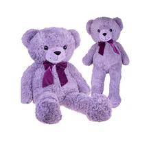 Veľký plyšový medvedík BENIA 110 cm v fialovej farbe.
