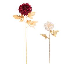 Umelé kvety KS DALIA ZLATÁ MIX/2F 71CM v červenej a bielej farbe.