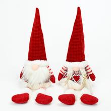 Vianočné dekorácie - Škriatok LED MIX 2 textil 45 cm