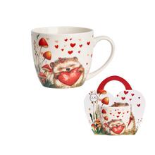 Šálka s ježkom a srdcom, 460ml