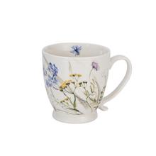 Šálka 510ml na stopke MELODY s kvetinovým vzorom.