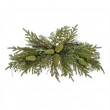 Obojstranná girlanda s čečinou a šiškami, 80 cm.