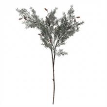 Konár tuja so šiškami v sivej a zelenej farbe, 80 cm.