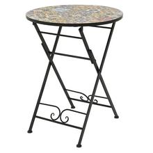 Bistro stôl Braga s oceľovou konštrukciou, vonkajší, priemer 60 cm.