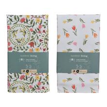 Štóla s kvetinovým potlačou, 2 rôzne vzory.