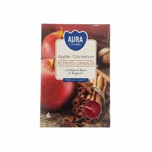 Sviečky s vôňou jablka a škorice.