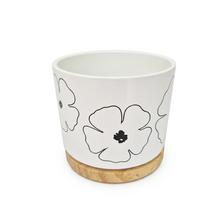 OBAL OSLO FLOWERS/WOOD 13CM