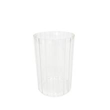 Váza valec vrúb. sklo pr.10/v15cm