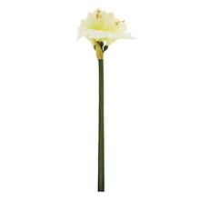 Umelý kvet amarylis biely 83 cm