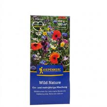 Kvetinová zmes Wild Nature 100g v modrom obale s obrázkom kvetov a včiel.