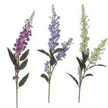 Umelé kvety Delphinium mix v troch farbách.