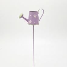 Zápich krhlička fialová/biela plechová