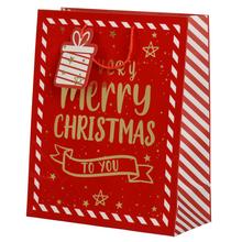 Vianočná taška s nápisom Merry Christmas