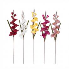 Umelé kvety gladiola mix v rôznych farbách.