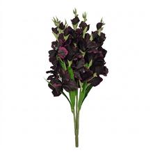 Umelá kytica gladiola v bordovej farbe.