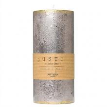 Vianočná sviečka RUSTIC PATINA v šampanskom odtieni.