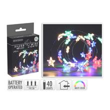 SILVER WIRE STAR 40LED MULTI